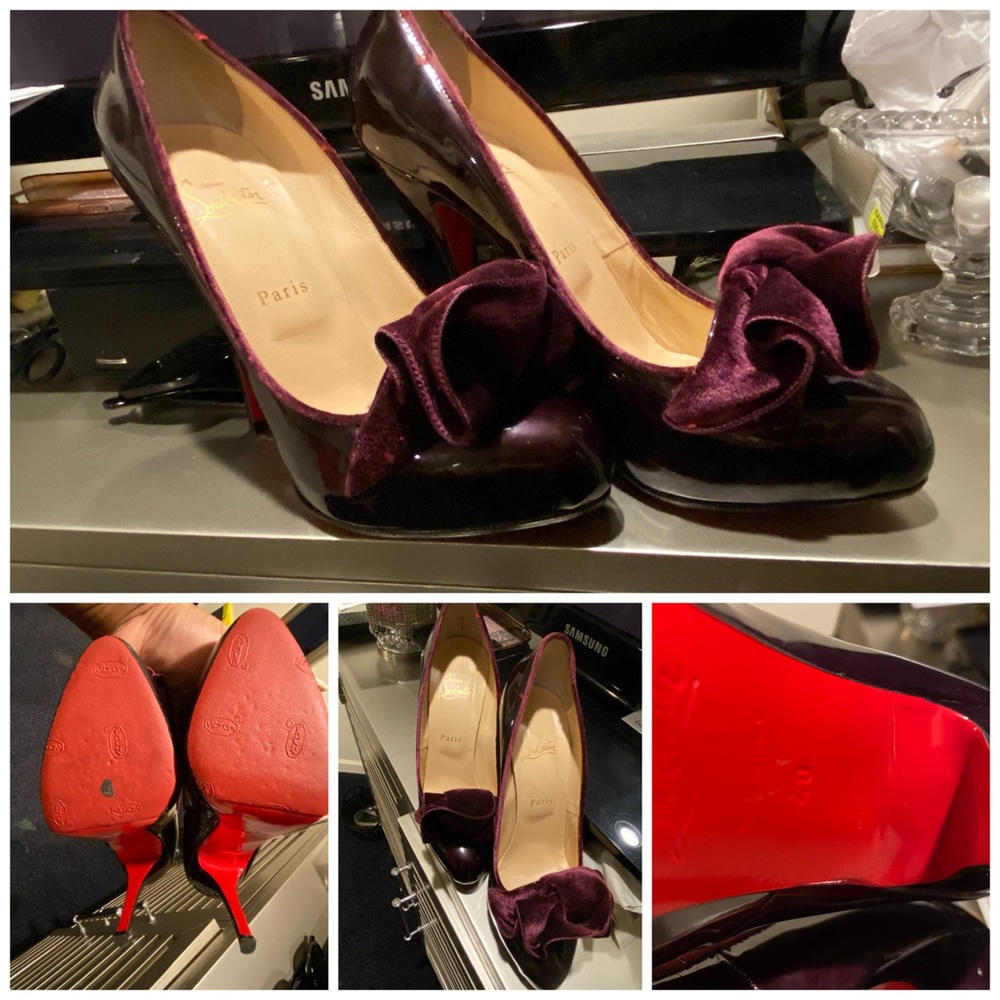 Christian Loubs Size 40 Plum